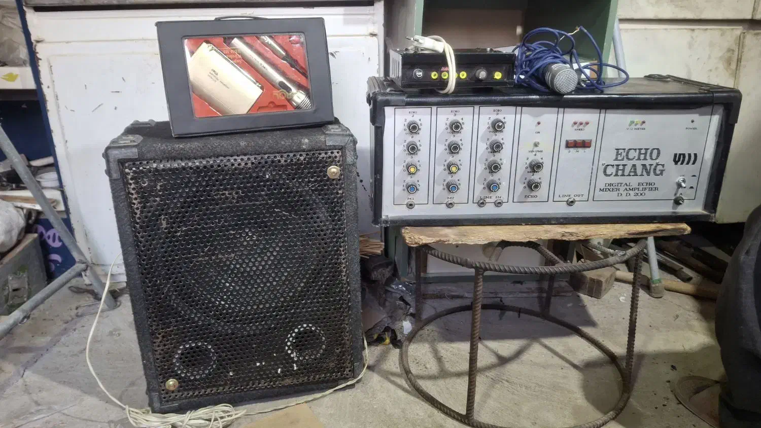 فروش آمپلی فایر فلیشر میکروفن بی سیم و باند|سیستم صوتی خانگی|مرند, |دیوار