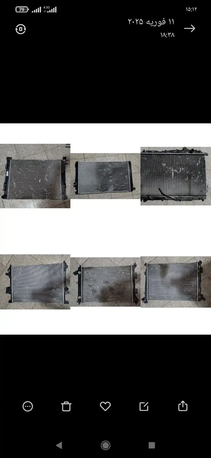 رادیاتور آب و اینتر کولر استوک|قطعات یدکی و لوازم جانبی|تهران, ایران|دیوار