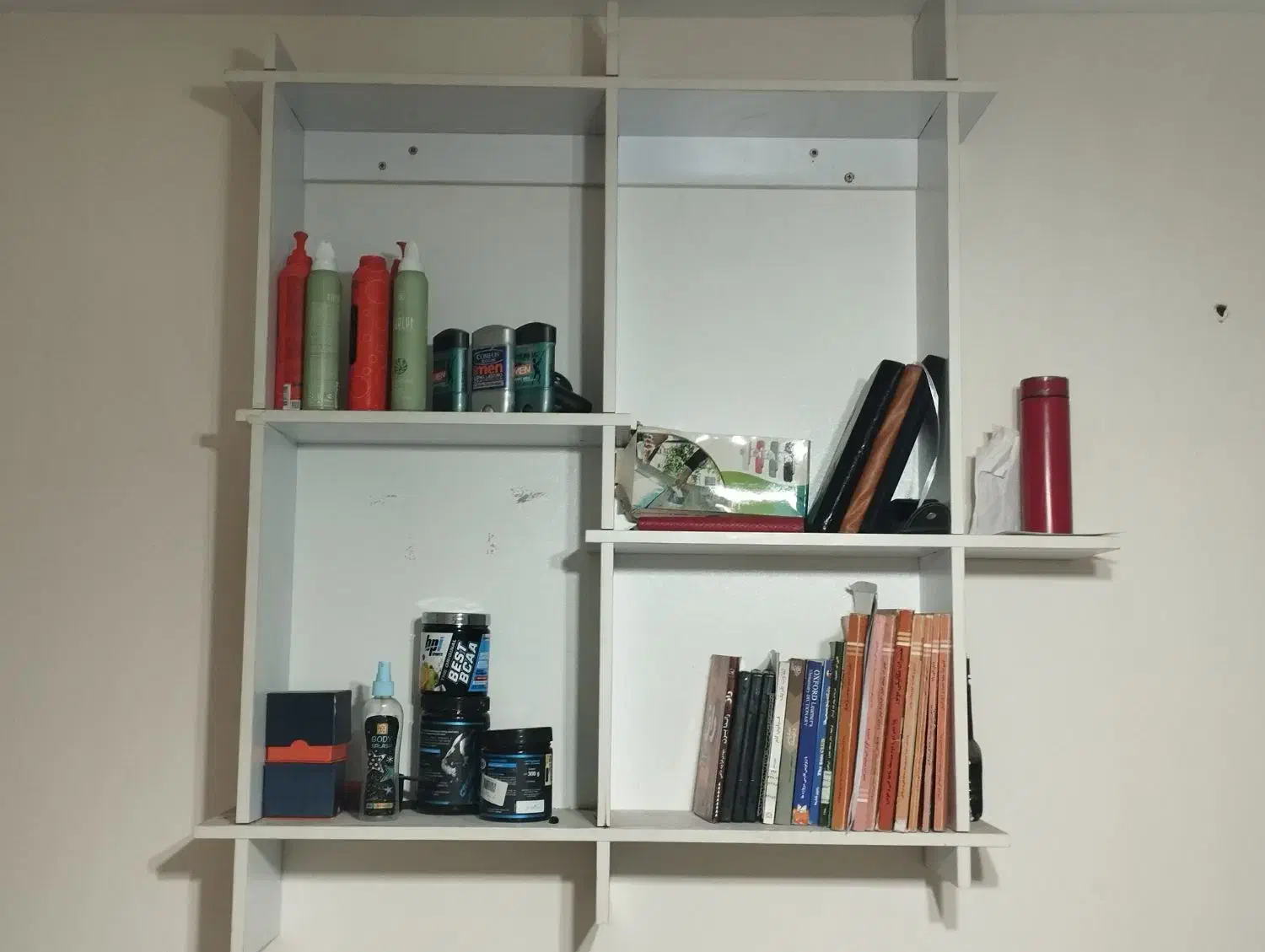 کتابخانه|کتابخانه، شلف، قفسههای دیواری|فردیس, فردیس|دیوار