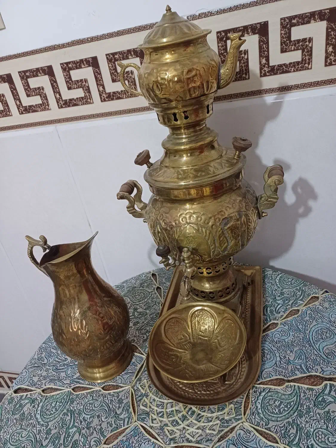سماور زغالی|صنایع دستی و سایر لوازم تزئینی|قم, باغ شریفی|دیوار