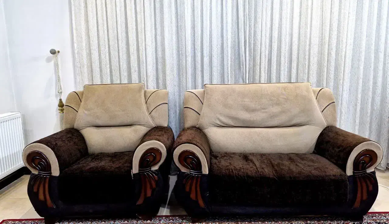 مبل۷نفره سالم|مبلمان خانگی و میز عسلی|پیر بکران, |دیوار