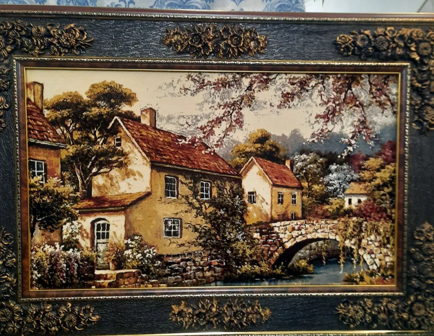 دوعدد تابلوفرش|تابلو فرش|ساوه, |دیوار