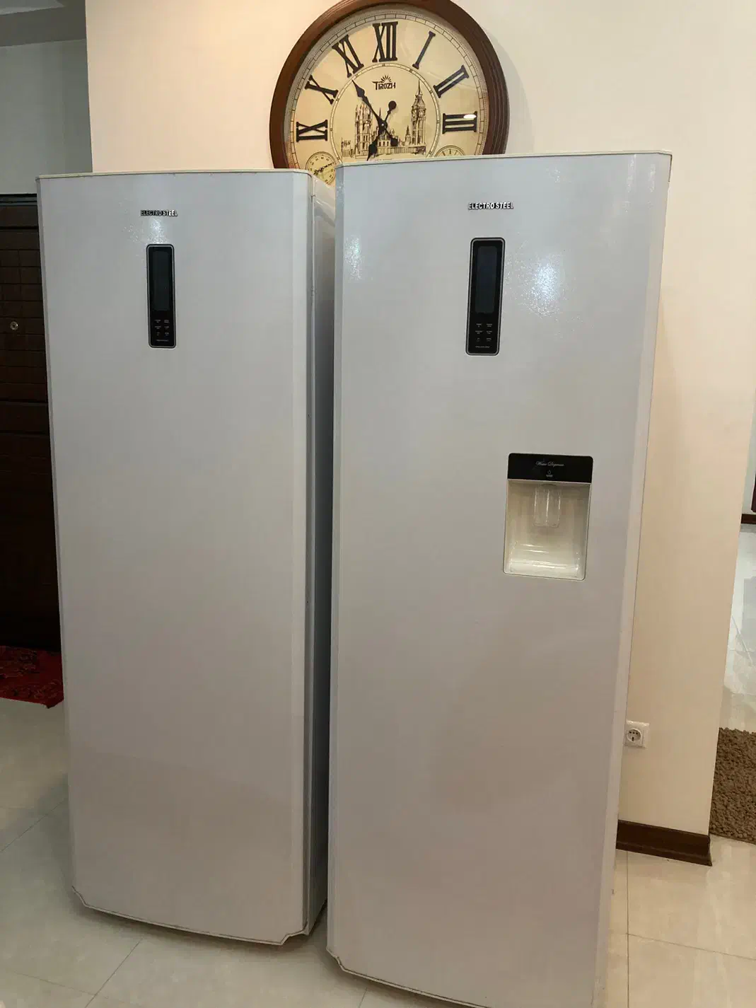 یخچال فریزر دو قلو مخزن آبسردکن الکترو استیل|یخچال و فریزر|مشکین‌دشت, |دیوار