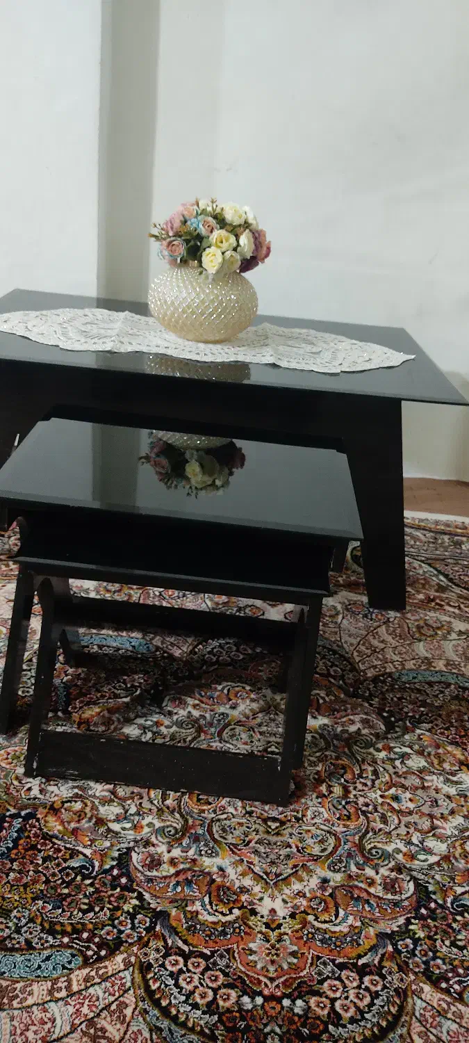 جلو مبلی دوتا عسلی|مبلمان خانگی و میز عسلی|میانه, |دیوار