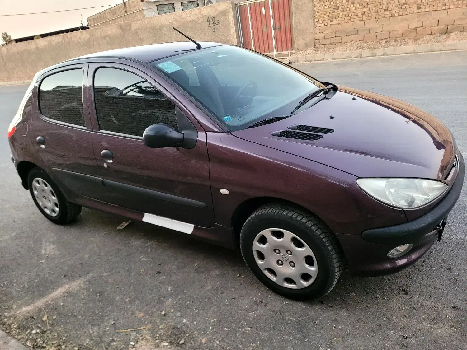 ۲۰۶بادمجانی کم کار زیرخاکی عتیقه تک برگ سند|خودرو سواری و وانت|کرمان, |دیوار