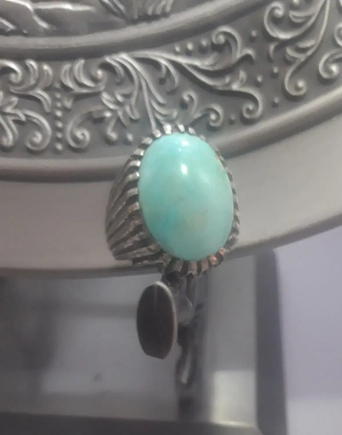 انگشتر فیروزه کهنه قدیمی|جواهرات|سمنان, |دیوار