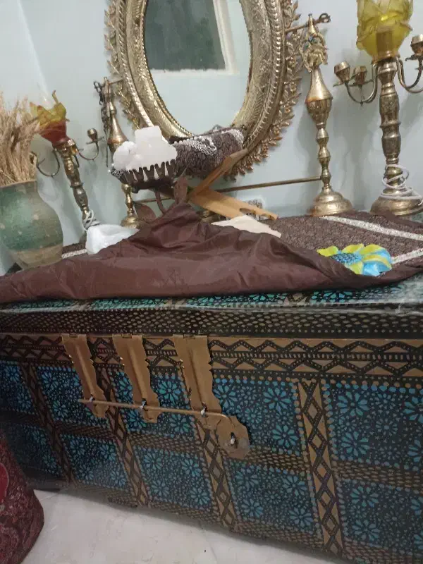 صندوقچه چوبی روکش فلزی|صنایع دستی و سایر لوازم تزئینی|فردیس, ثابتی|دیوار