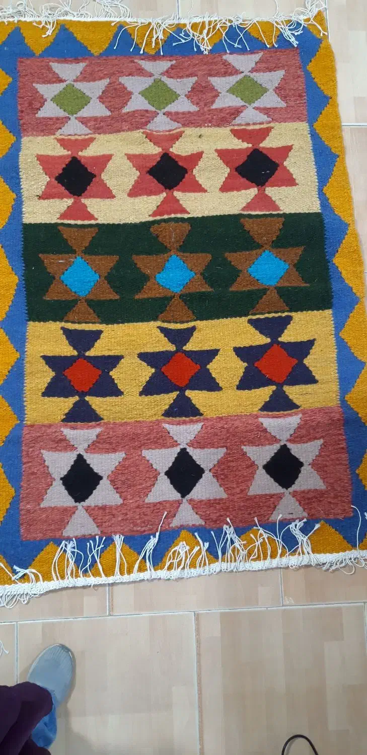 گلیم دستباف|گلیم، جاجیم، گبه|خرمآباد, |دیوار