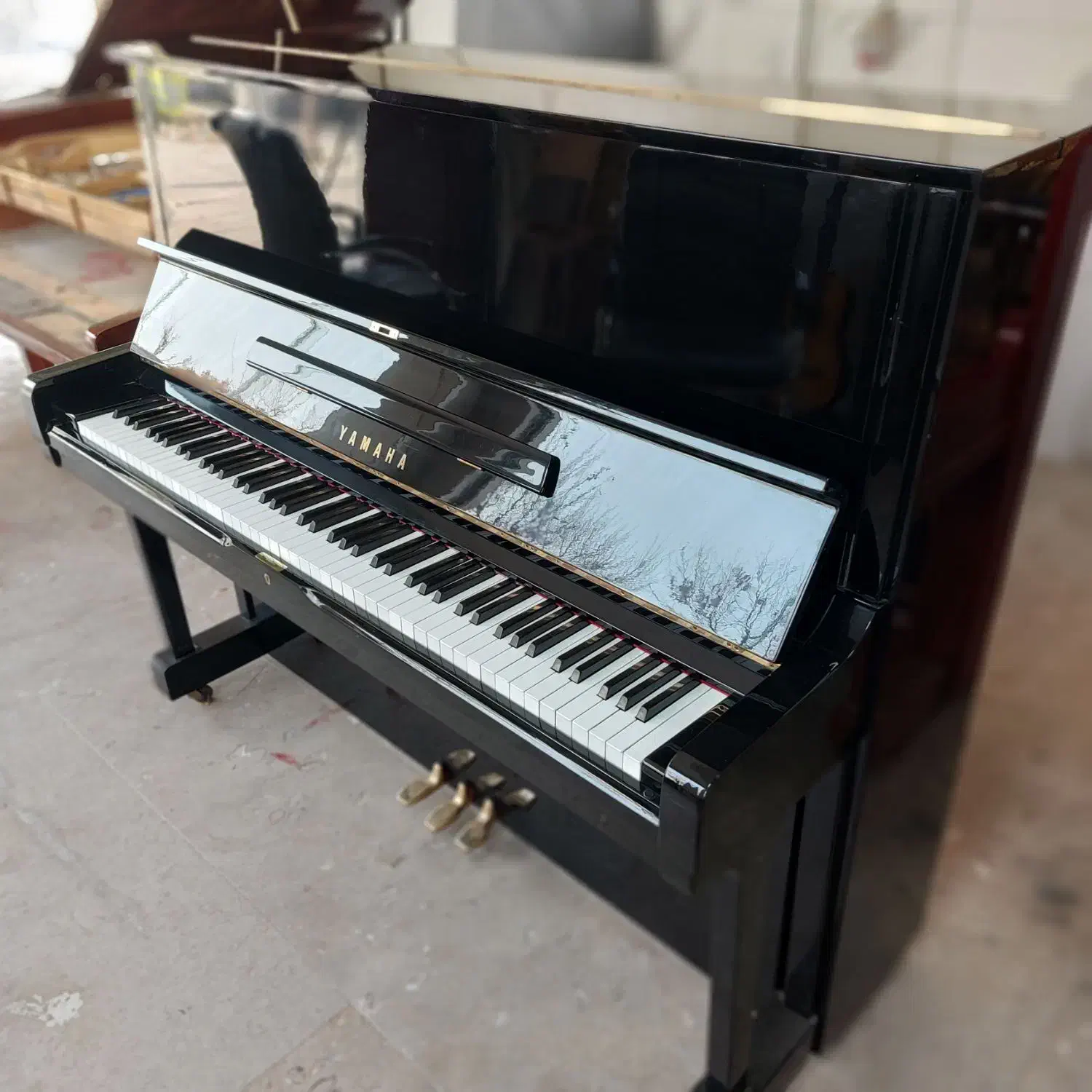 پیانو اکوستیک yamaha u2|پیانو، کیبورد، آکاردئون|قزوین, |دیوار