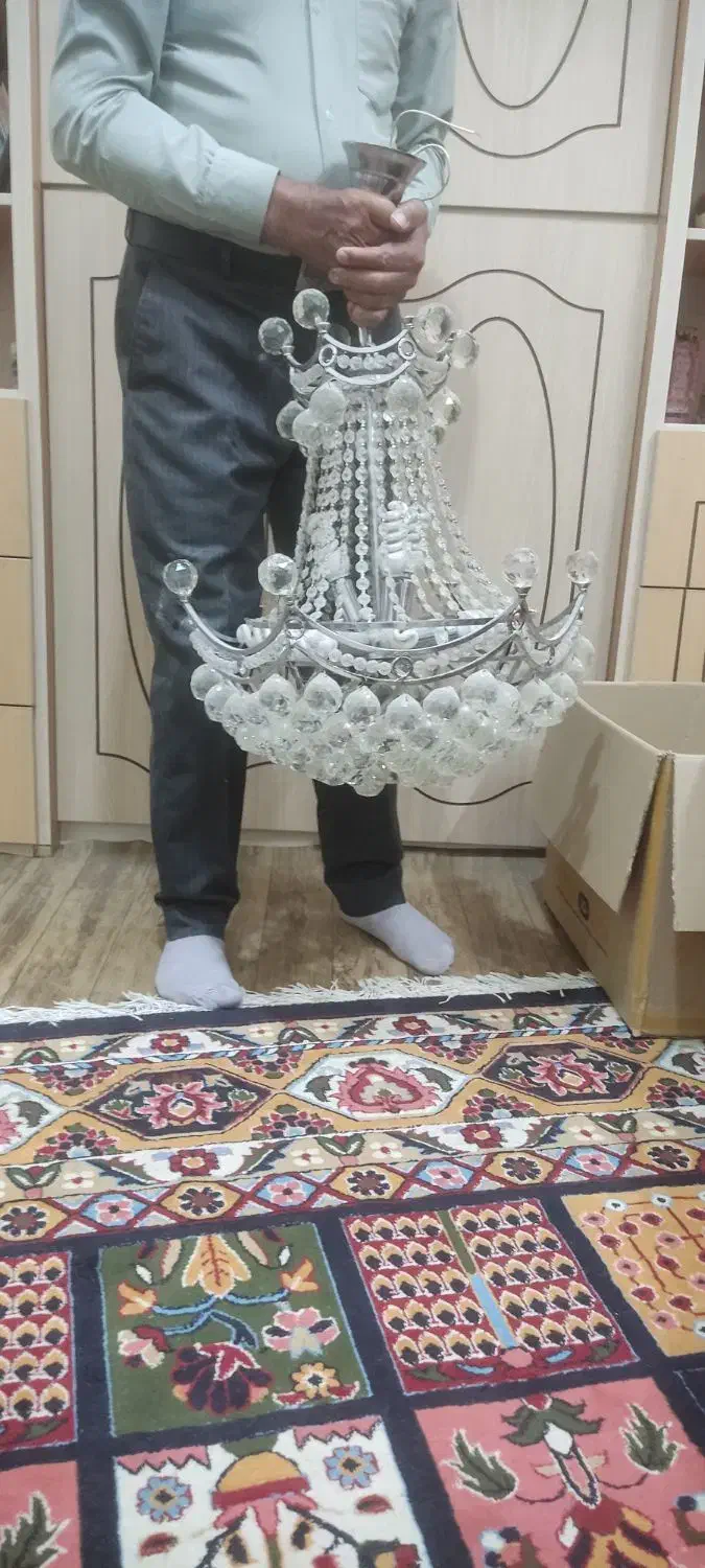 فروش یک جفت لوستر|لوستر و چراغ آویز|نجفآباد, باغ ملی|دیوار