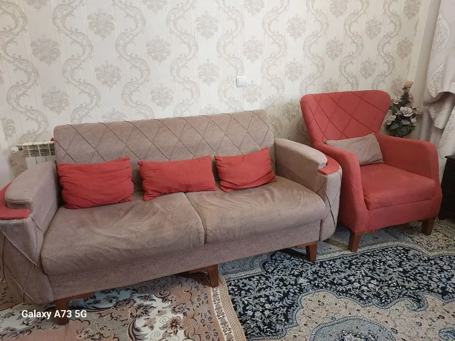 مبل هفت نفره تمیز|مبلمان خانگی و میز عسلی|تهران, زرکش|دیوار