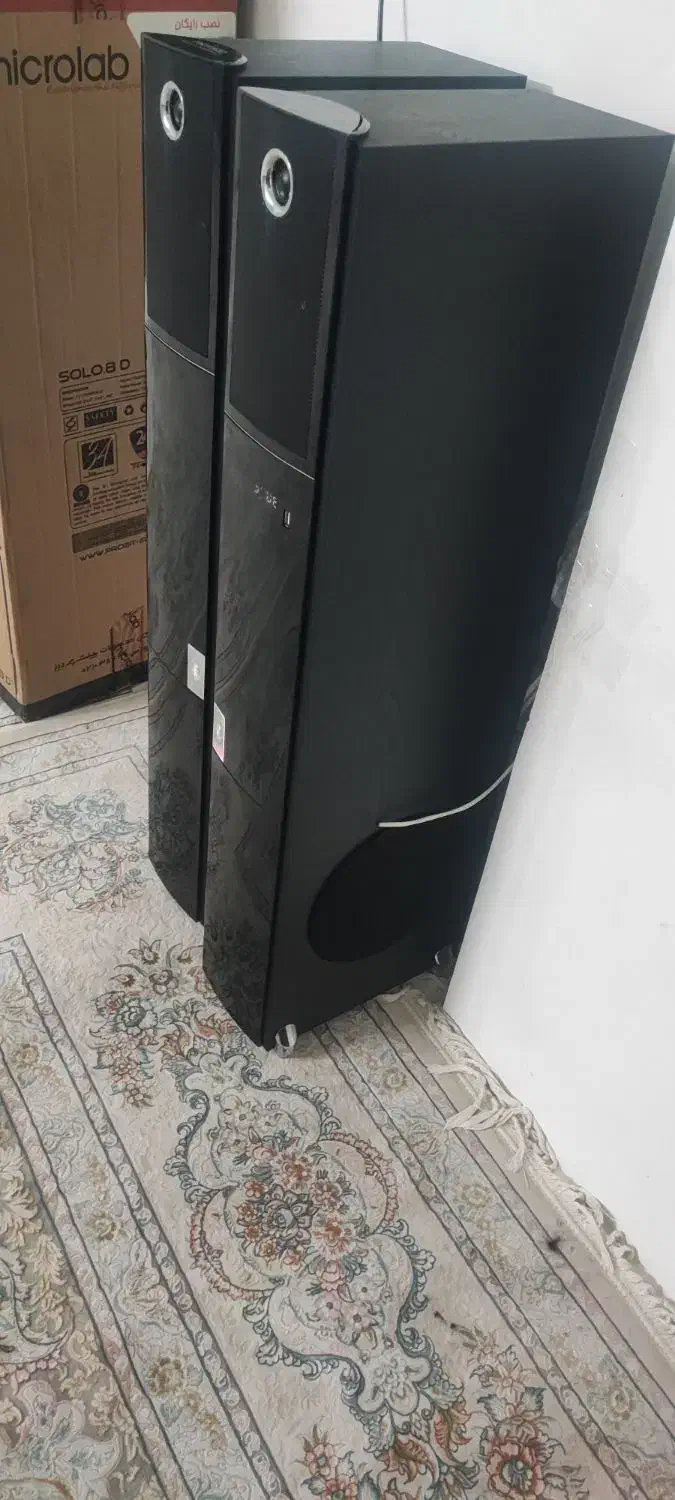 اسپیکر جفتی میکرولب آکبند|سیستم صوتی خانگی|مشهد, پنجتن|دیوار