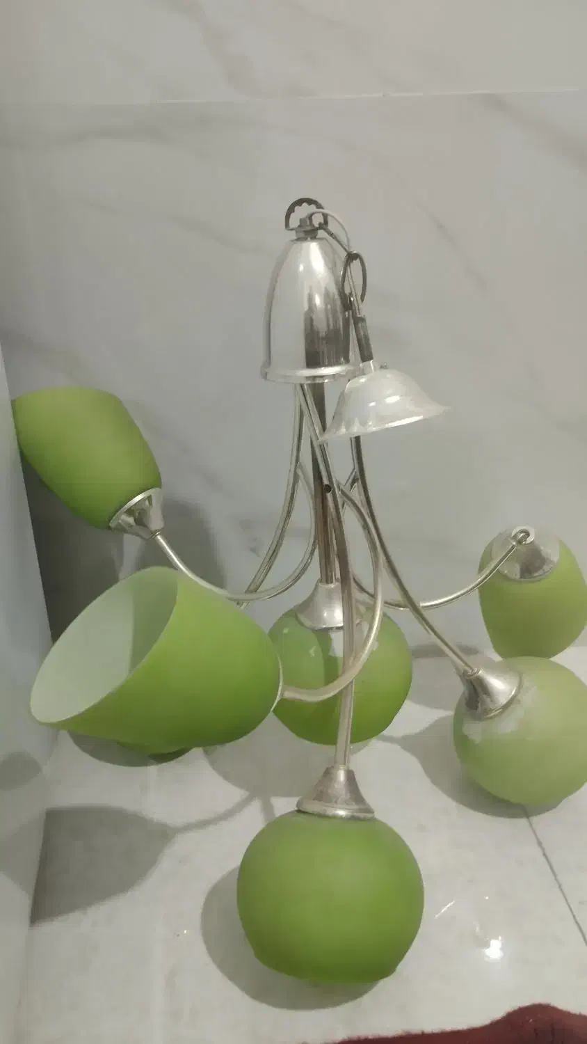 لوستر 5شاخه|لوستر و چراغ آویز|بیجار, |دیوار