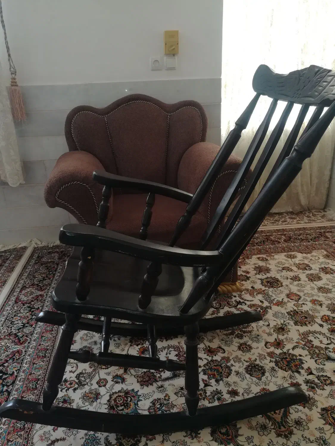 صندلی مادربزرگ صندلی راک تاج عقابی|صندلی و نیمکت|اردکان, |دیوار