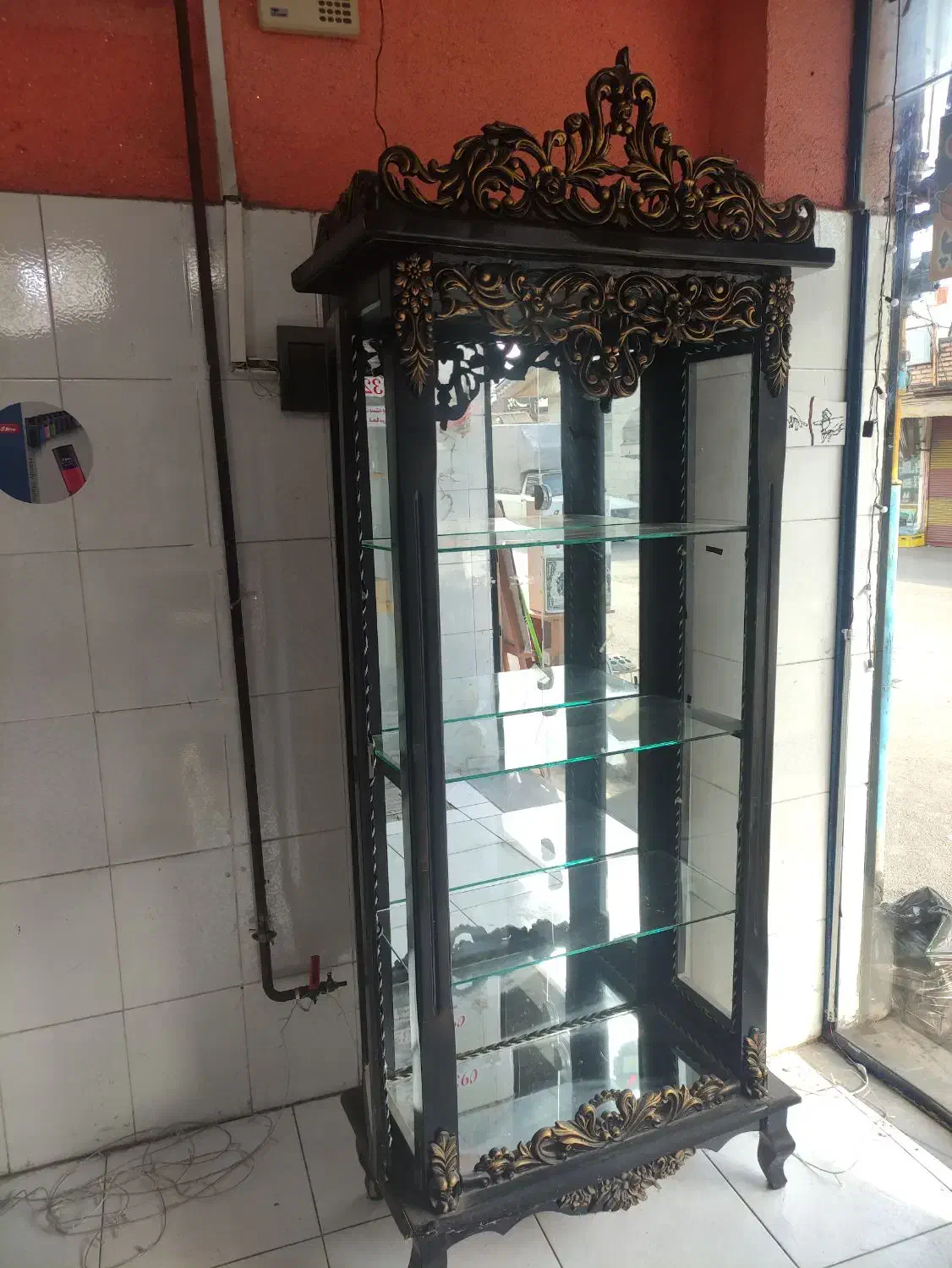 بوفه چوبی|بوفه، ویترین، کنسول|رشت, پیرکلاچای|دیوار