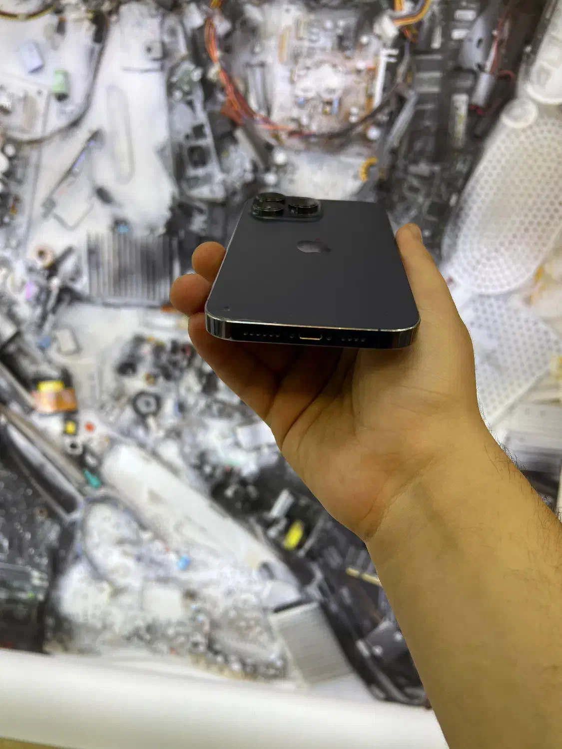 ایفون ۱۴پرومکس ۲۵۶ بنفش بدون تعمیر|موبایل|اصفهان, مفتح|دیوار