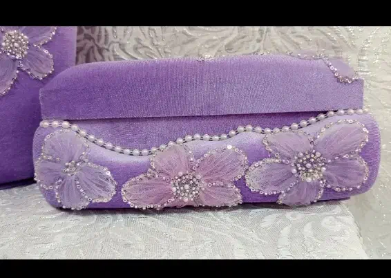 سطل و جای دستمال کاغذی مخملی|صنایع دستی و سایر لوازم تزئینی|تهران, بهداشت|دیوار