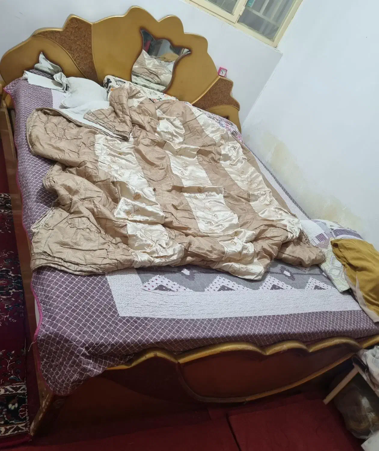 تخت خواب با تشک دو نفره|تخت و سرویس خواب|خرمشهر, |دیوار