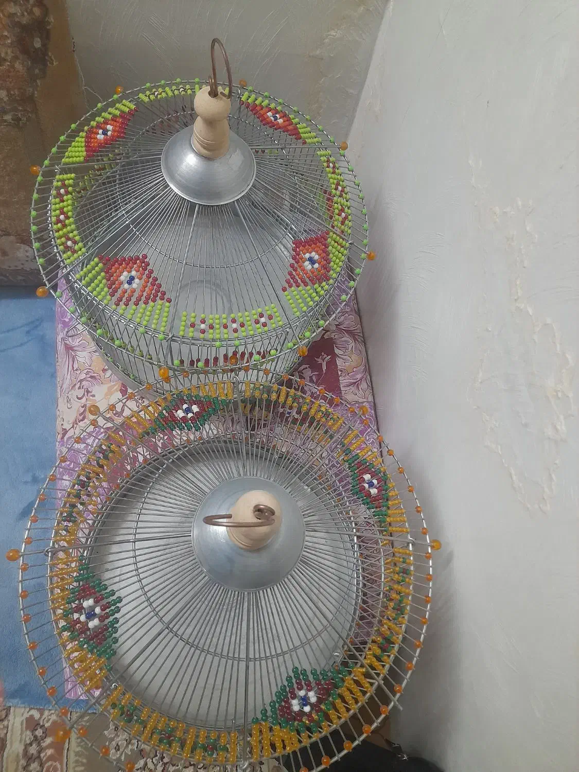 قفس طرقه قفس دست بافت سهره|لوازم جانبی حیوانات|فردیس, ثابتی|دیوار