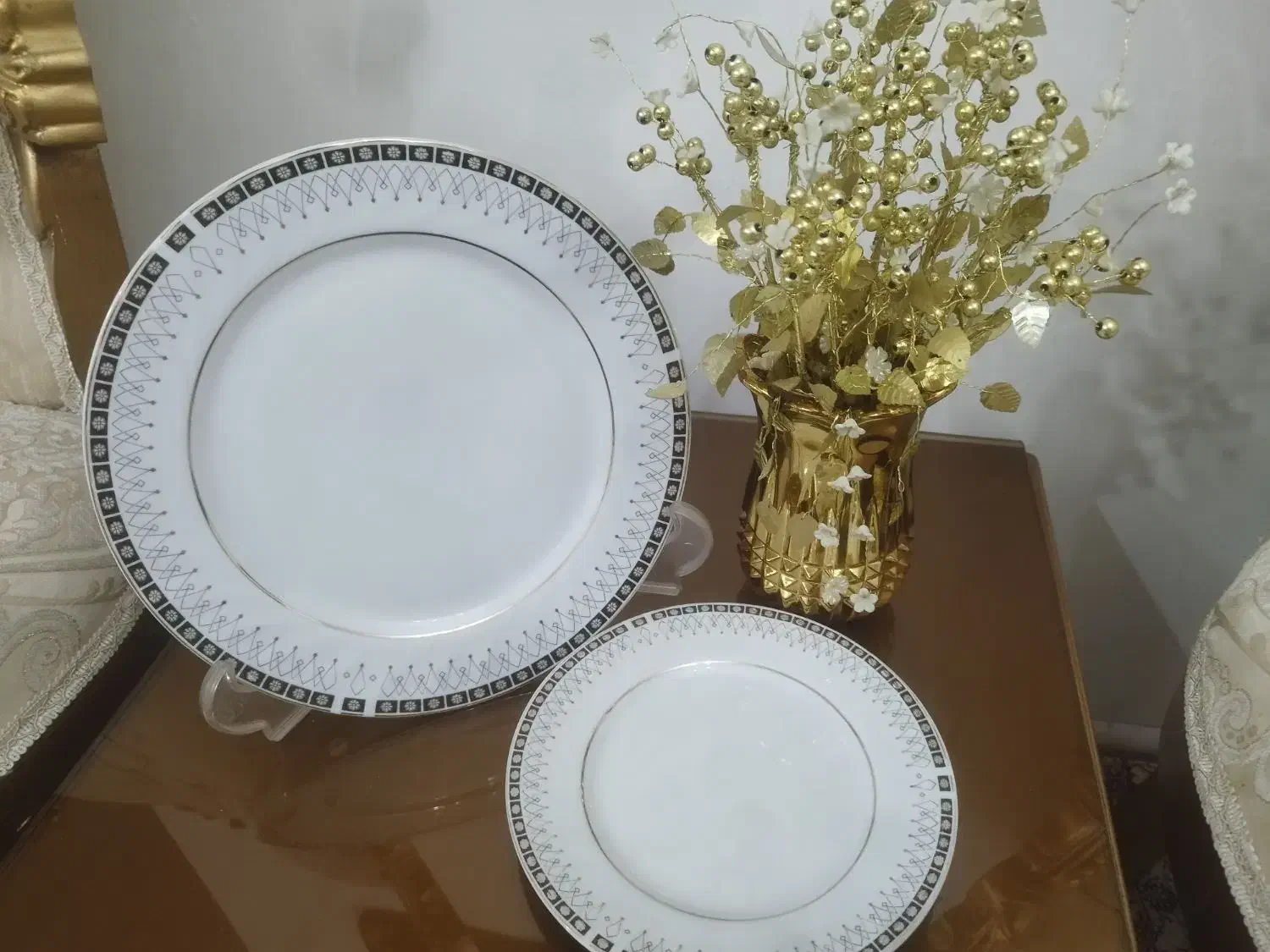 بشقاب پلو خوری و پیش دستی چینی|ظروف سرو و پذیرایی|رباط‌کریم, رباط‌کریم|دیوار