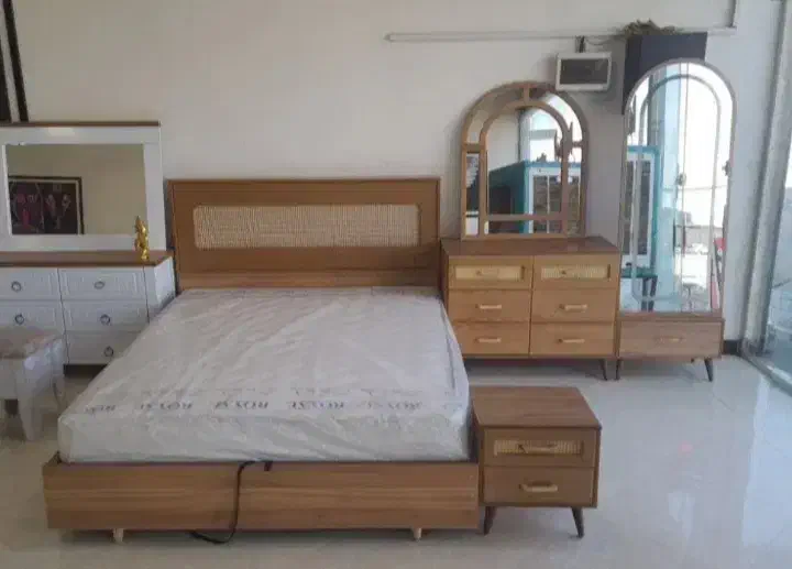 سرویس خواب مدل حصیری ترند//آقای چوبی|تخت و سرویس خواب|خمینی‌شهر, |دیوار