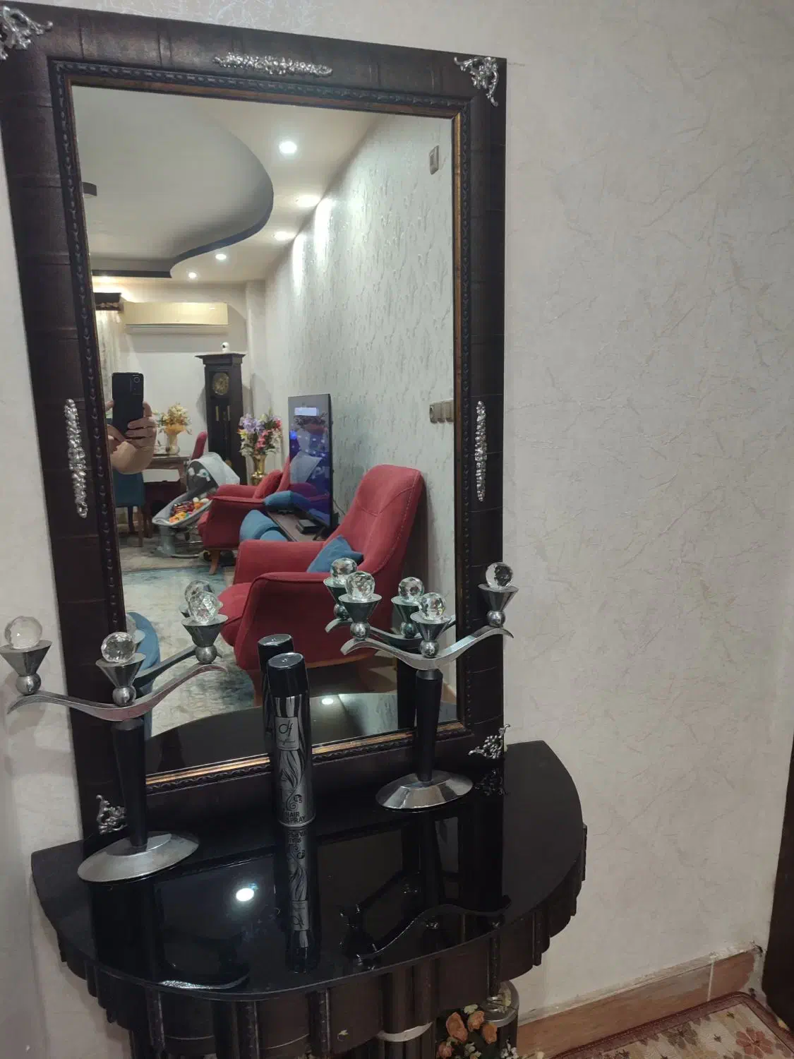 آینه با کنسول و شمعدان|بوفه، ویترین، کنسول|رشت, رشتیان|دیوار