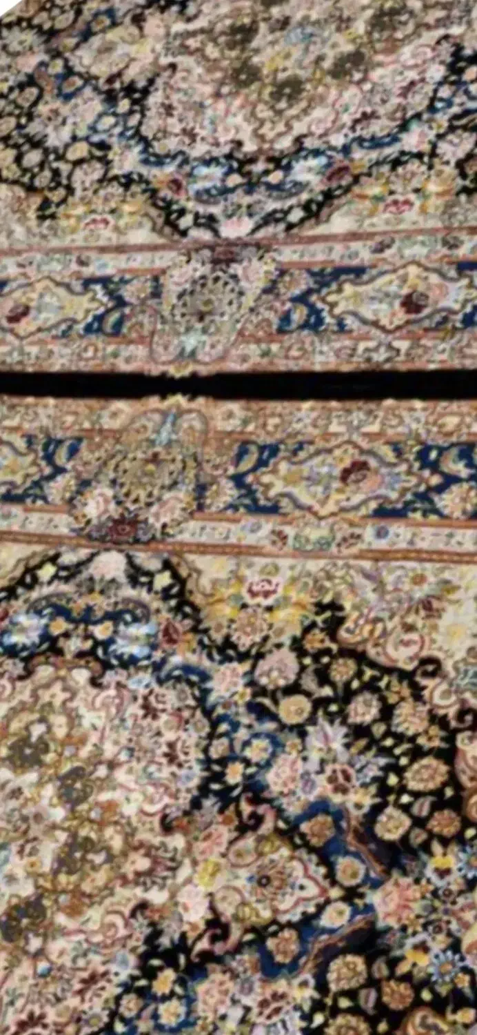 جفت قالیچه ۳ متری ۵۰ سالاری مشکی|فرش|تهران, بازار|دیوار