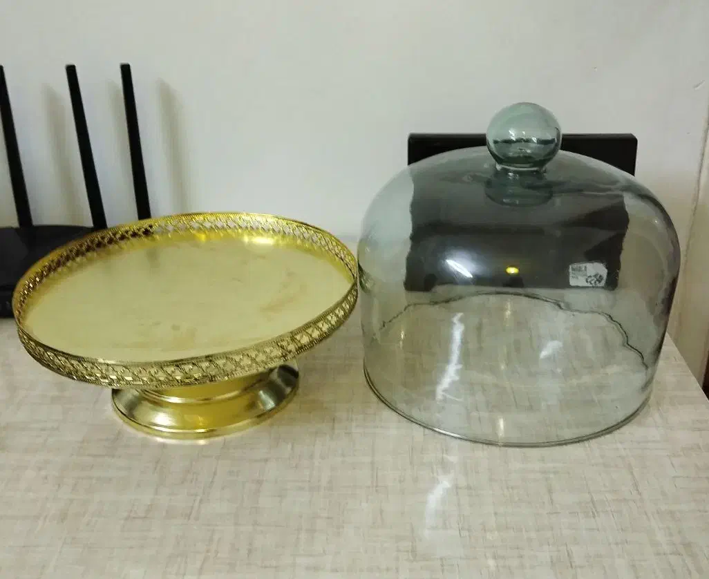 ظرف شیک پذیرایی با درپوش شیشه ای|ظروف سرو و پذیرایی|یزد, |دیوار