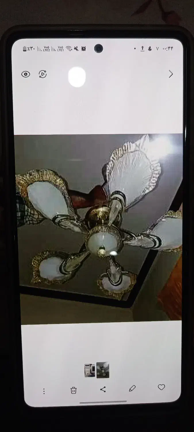 لوستر۵پره برگی|لوستر و چراغ آویز|زاهدان, |دیوار