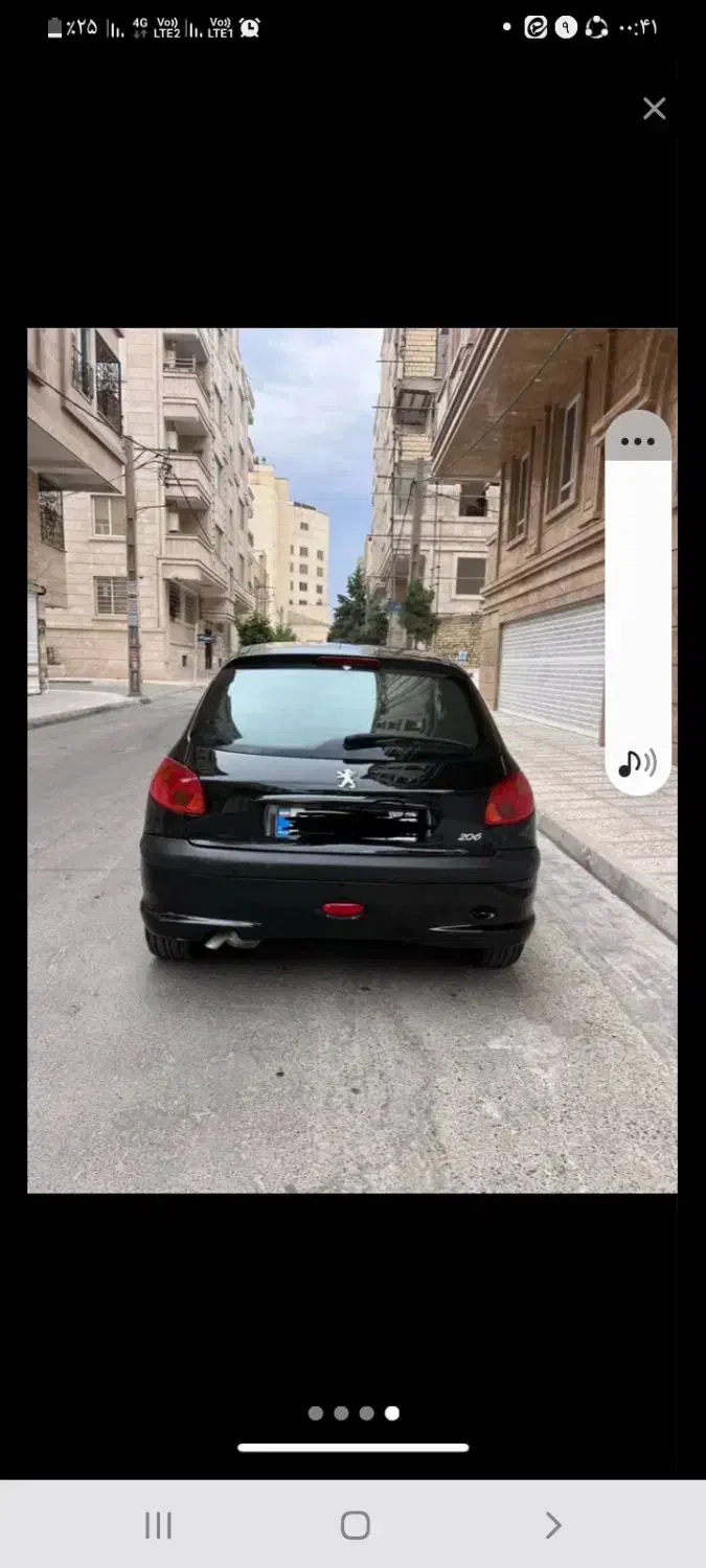 پژو ۲۰۶ مدل ۹۵ تیپ ۵مشکی خانگی|خودرو سواری و وانت|یزد, |دیوار