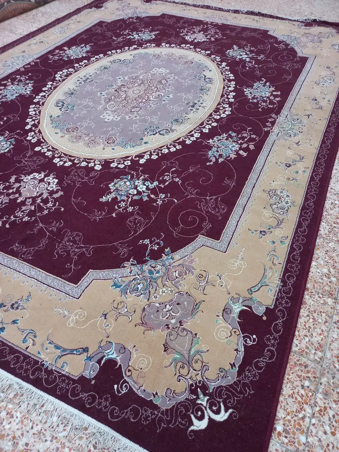 جفت ۱۲متری قهوی رنگ کاملن سالم|فرش|اهواز, کوی علوی|دیوار