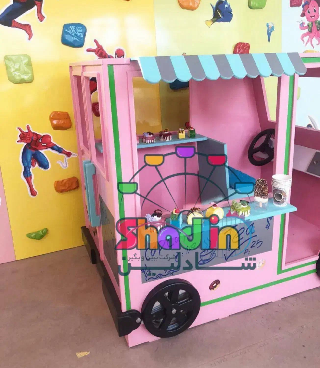 ماشین کاپ کیک چوبی کودک/تجهیزخانه بازی/شادلین|اسباب‌‌بازی|تنکابن, |دیوار