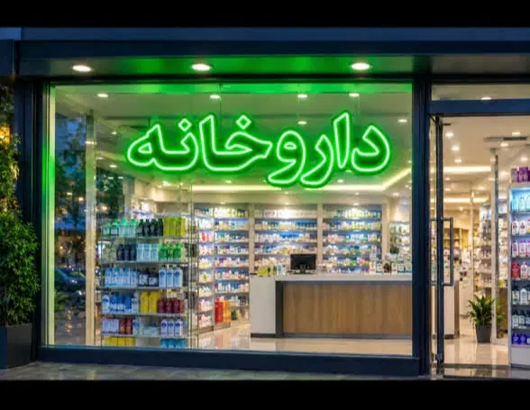 تابلو نئون داروخانه|تابلو، نقاشی، عکس|تهران, افسریه شمالی|دیوار
