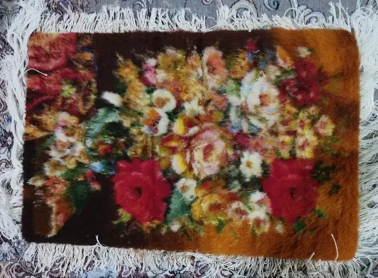 تابلو فرش دستباف طرح گل وگلدون ابعاد ۶۰ در ۴۰|تابلو فرش|نسیم‌شهر, |دیوار