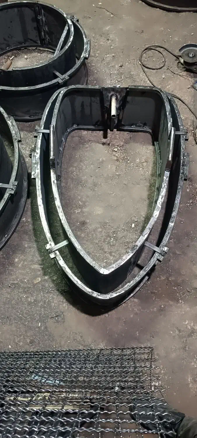 قالب لوله کول رایزر بیضی درب چاه پایه فنس|مصالح و تجهیزات ساختمان|رزن, |دیوار