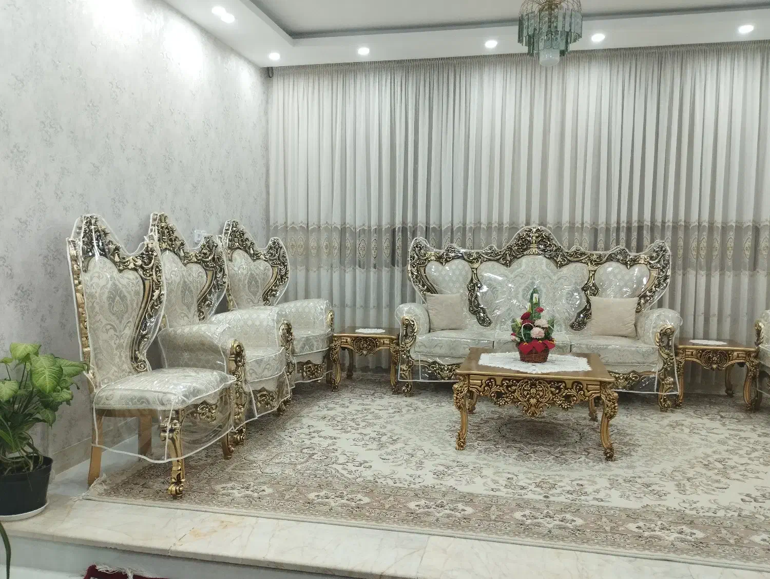 پرده کتان|پرده، رانر، رومیزی|کاشمر, |دیوار