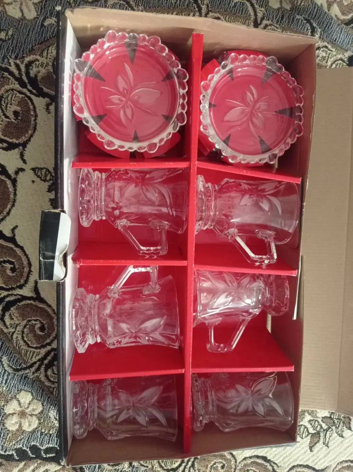 دو دست فنجان نو|ظروف سرو و پذیرایی|هشتگرد, هشتگرد قدیم|دیوار