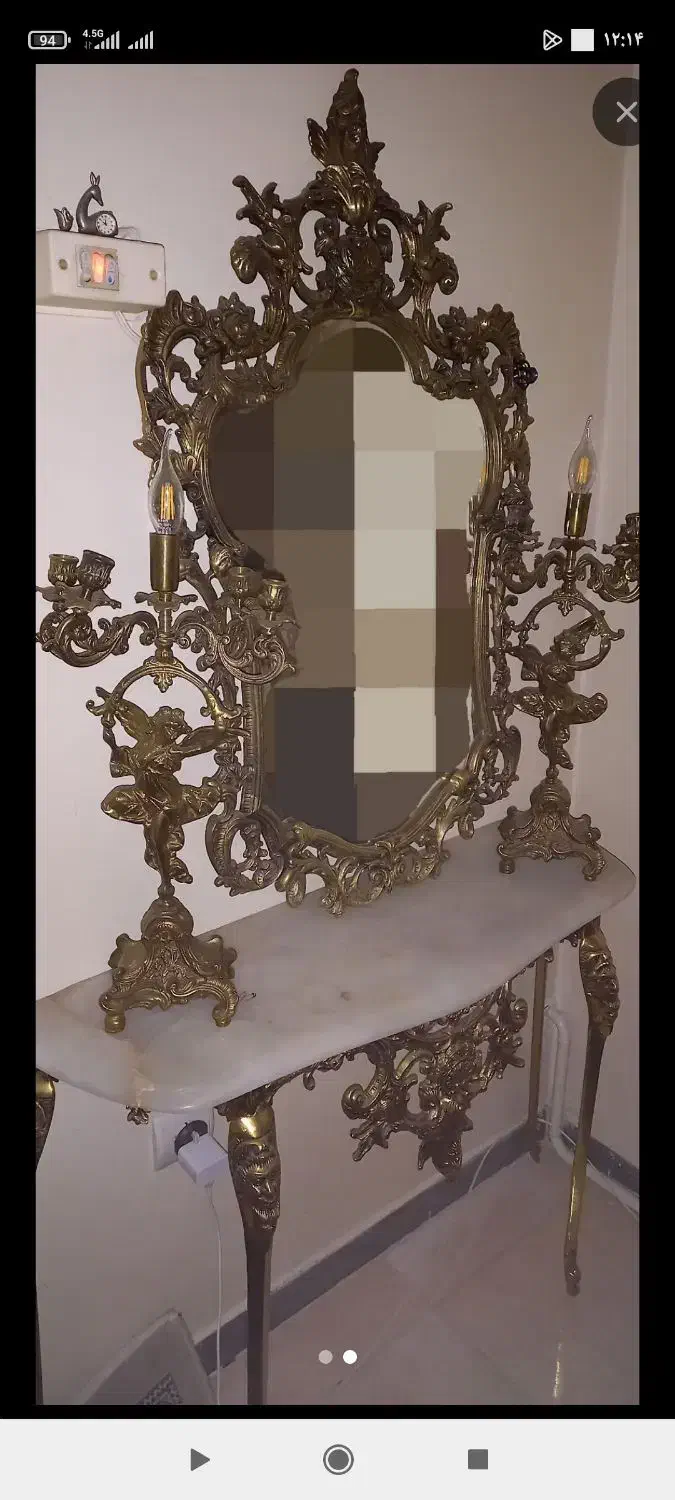 فروشنده و خریدار آینه شمعدان برنزی تهران|آینه|تهران, فلسطین (میدان انقلاب)|دیوار