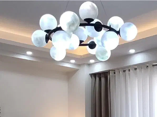 لوستر مولکولی|لوستر و چراغ آویز|اردبیل, |دیوار