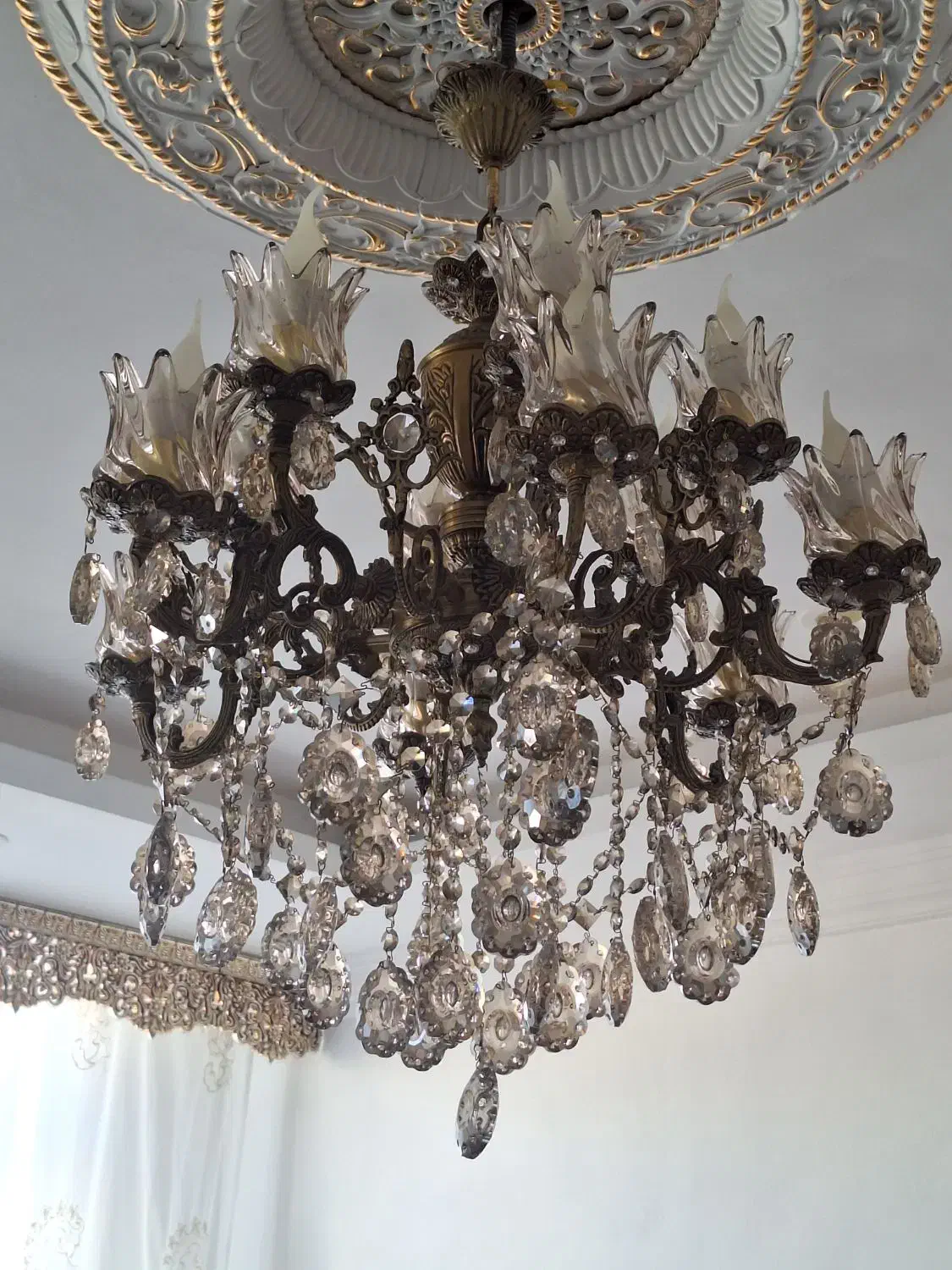 ۲ عددلوستر برنجی|لوستر و چراغ آویز|نظرآباد, نظرآباد|دیوار