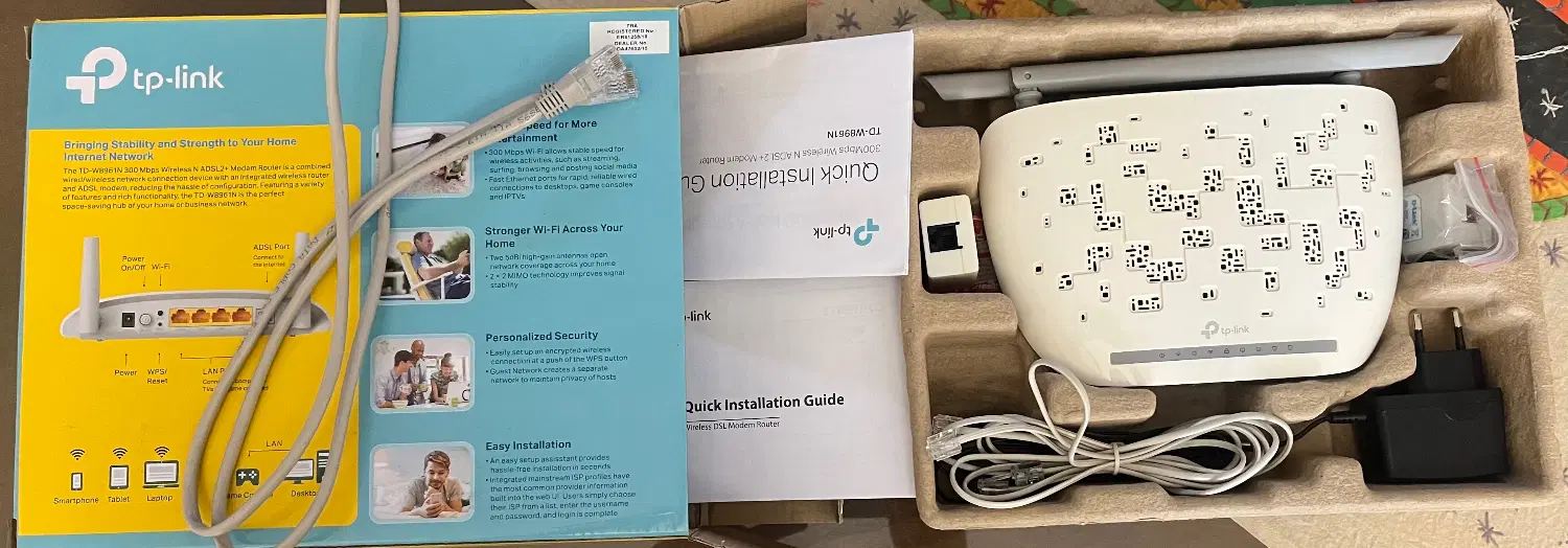 Modem TP-LINK TD-W8961N Stock|مودم و تجهیزات شبکه|تهران, اکباتان|دیوار