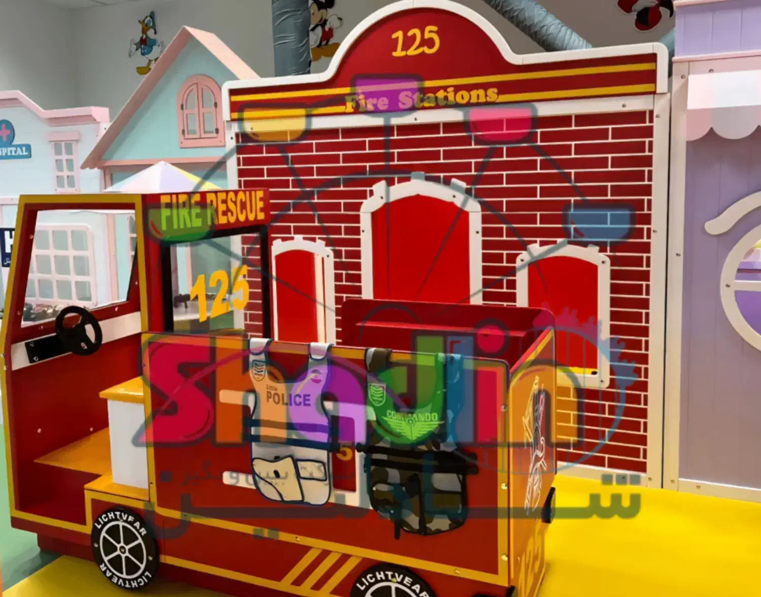 ماشین آتش نشانی مشاغل کودک /خانه بازی /کودک/شادلین|اسباب‌‌بازی|شیراز, حومه شیراز|دیوار