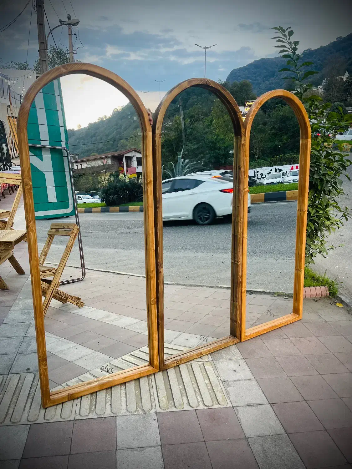 آینه چوبی نراد|آینه|لاهیجان, گلستان|دیوار