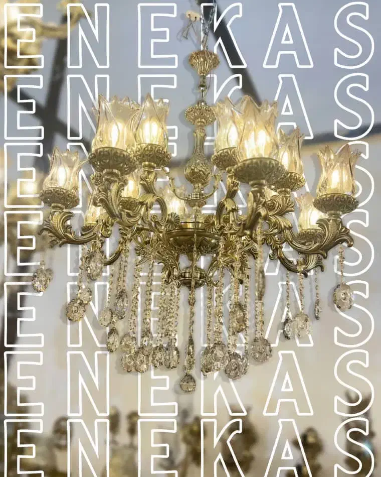 لوستر مدل آرامیس برنز اصل|لوستر و چراغ آویز|قم, کاسه گران|دیوار