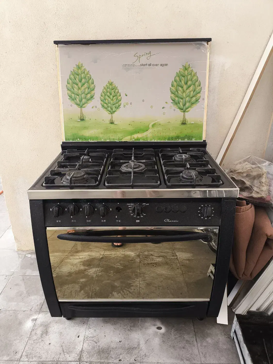 اجاق گاز فر دار ، دست دوم در حد نو|اجاق گاز و لوازم برقی پخت‌وپز|کازرون, |دیوار