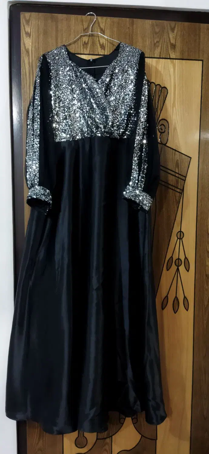 لباس مجلسی ساتن آمریکایی|لباس|قهدریجان, |دیوار