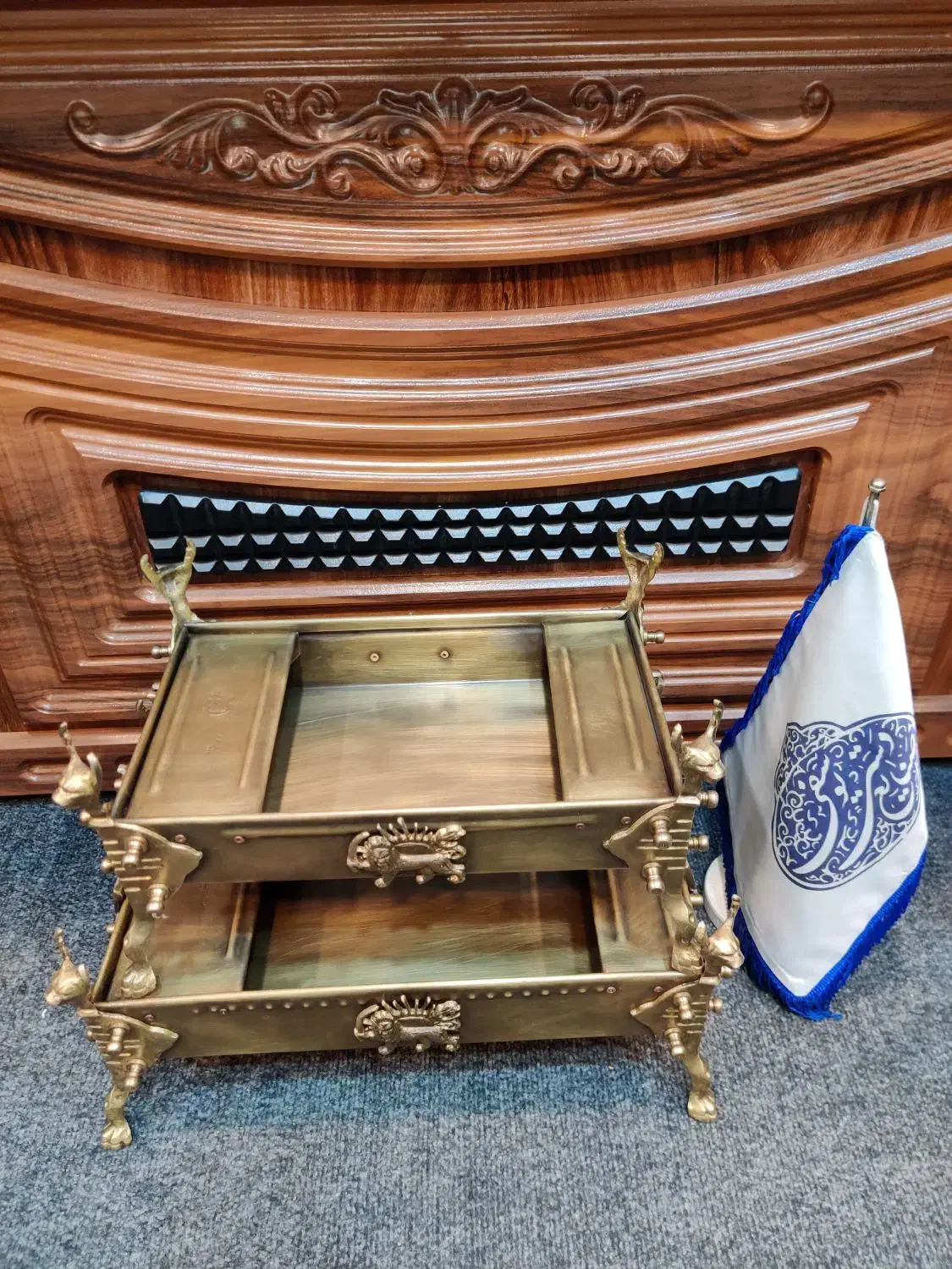 منقل مستطیل پایه دیو|کلکسیون اشیاء عتیقه|تهران, هرندی|دیوار