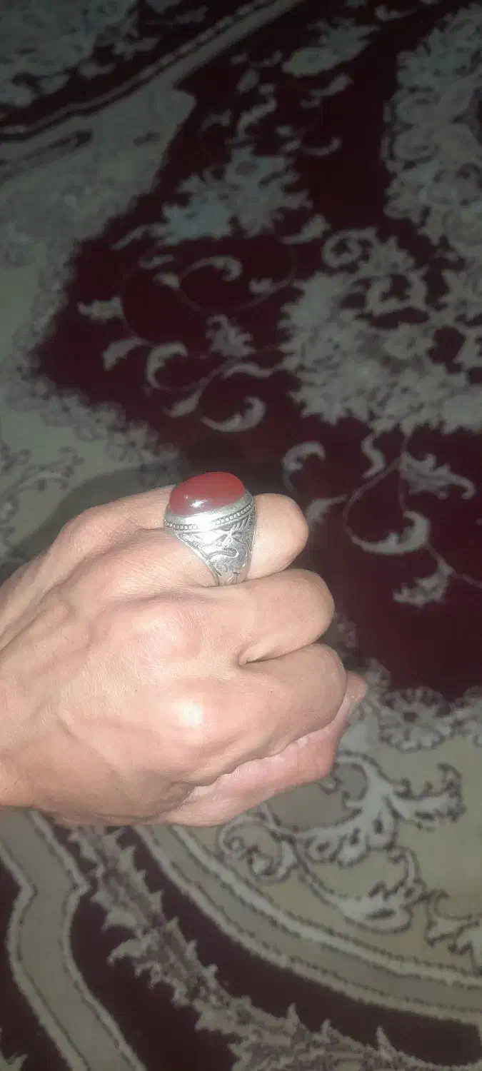 انگشتر عقیق کهنه|جواهرات|تکاب, |دیوار