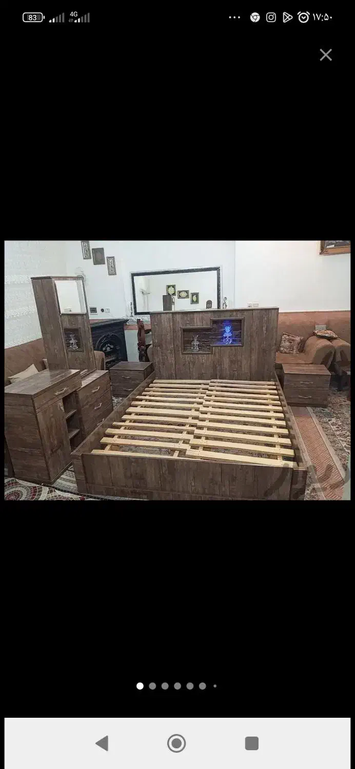 روشور نو و سالم|تخت و سرویس خواب|شاهینشهر, حافظ جنوبی|دیوار