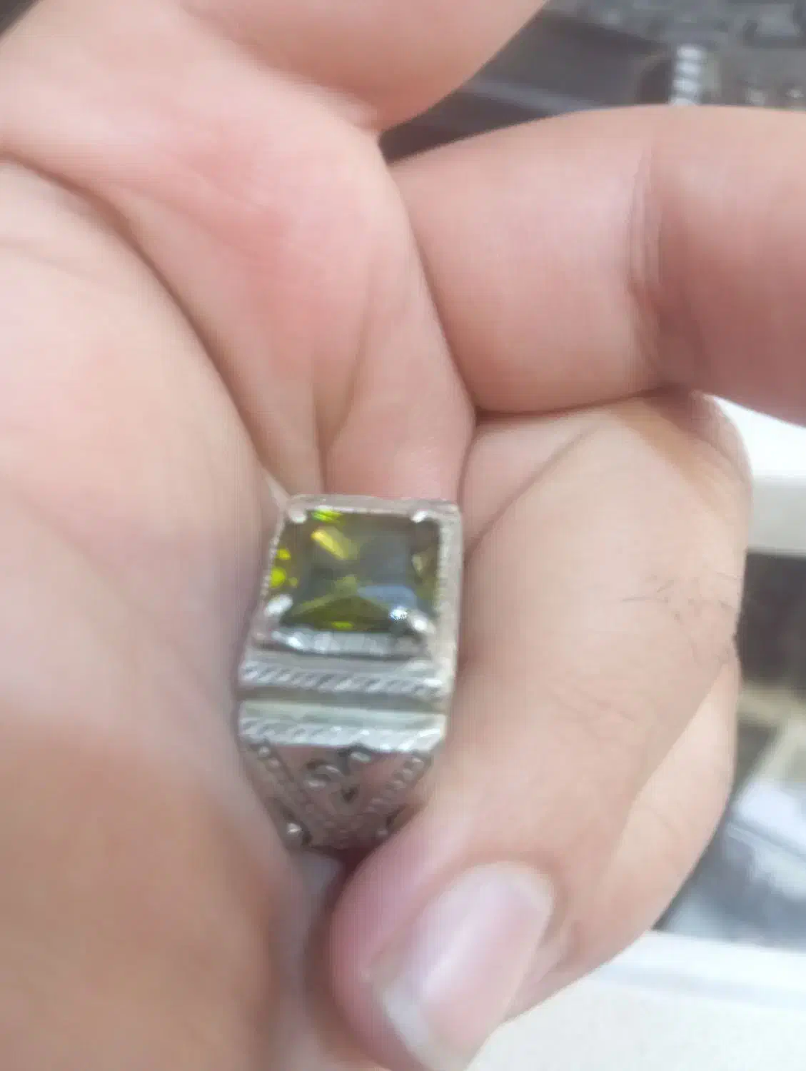 انگشتر نقره ( کار دست ) جواهر|جواهرات|تهران, اختیاریه|دیوار